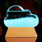 LED nuvola di cristallo decorativa con luce blu.