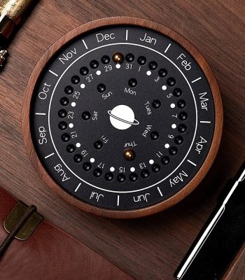 Orologio perpetuo con calendario astronomico, decorazione scientifica elegante e funzionale, ideale per appassionati di astronomia e design innovativo, perfetto come oggetto decorativo da scrivania o.
