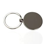 Pendente decorativo con specchio rotondo e anello in metallo, ideale come oggetto di decorazione scientifica o accessorio di stile.