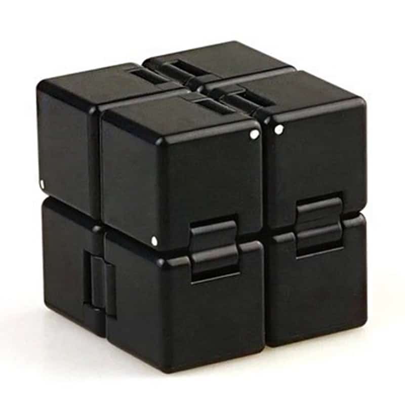 Puzzle scientifico 3D in plastica nera, composto da blocchi modulari che si incastrano tra loro, ideale come decorazione o oggetto di studio scientifico.