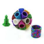 Set di palline di magneti colorati per decorazioni e attività scientifiche, ideali per creare modelli 3D e stimolare la creatività.