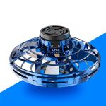 Pallina robotica educativa in plastica blu e nera, progettata per scopi didattici e scientifici, con un design innovativo e funzionale, ideale per studenti e appassionati di tecnologia.
