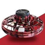Vortex di energia scientifica in plastica rossa, modello con design futuristico e dettagli trasparenti, perfetto come decorazione scientifica o oggetto da collezione.