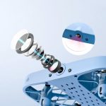 Obiettivo rotante per microscopio con componenti ottici di alta qualità, ideale per studi scientifici e analisi dettagliate.