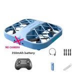 Drone con batteria da 350mAh, senza telecamera, dotato di controller, cavi di ricarica, strumenti di manutenzione e accessori vari, ideale per appassionati di tecnologia e modellismo.