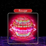 Oggetto scientifico con sfera luminosa rossa e linee di energia, rappresenta un'illustrazione futuristica di un fenomeno energetico o tecnologico.