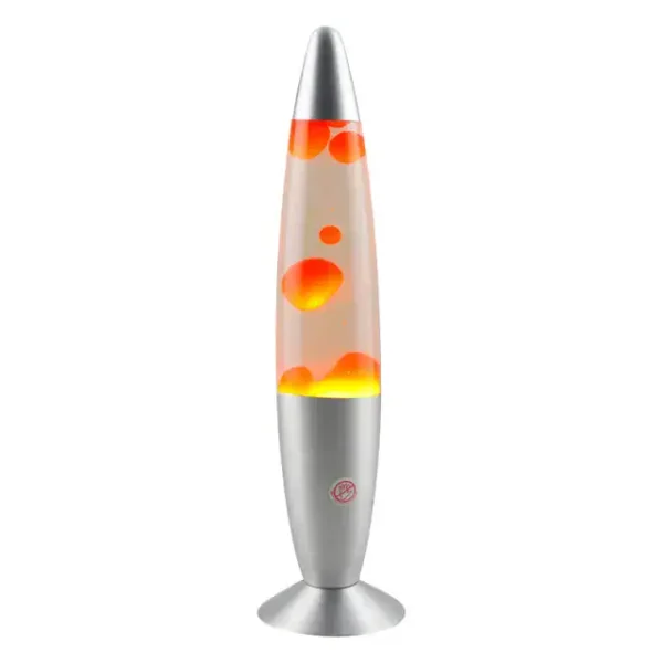 Vaso lava lava con luci LED colorate, decorazione scientifica moderna, perfetto per ambienti innovativi e studi scientifici, oggetto decorativo originale.