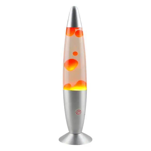 Vaso lava lava con luci LED colorate, decorazione scientifica moderna, perfetto per ambienti innovativi e studi scientifici, oggetto decorativo originale.