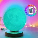 Luce Luna LED con cambio di colore e telecomando.