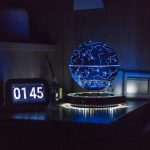 Pianeta stellato 3D luminoso con mappa delle costellazioni, decorazione scientifica per ambienti domestici o uffici, effetto luminoso notturno, oggetto decorativo originale.