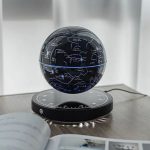 Globo stellare 3D con mappa delle costellazioni e pianeti, decorazione scientifica moderna per appassionati di astronomia.