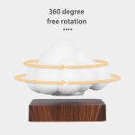 Modello di nuvola in movimento con rotazione a 360 gradi, rappresenta un oggetto decorativo scientifico in stile moderno, ideale per ambienti educativi o di design.