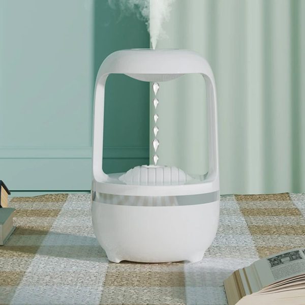 Modello di pianeta Terra in miniatura con nebulizzatore, decorazione scientifica per ambienti educativi e di design, ideale per appassionati di scienza e decorazioni originali.