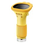 Misuratore portatile di temperatura in colore giallo, strumento scientifico innovativo con display digitale e sensore preciso, ideale per laboratori e applicazioni scientifiche.