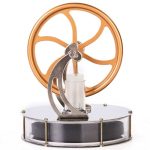 Modello di motore di Foucault con pendolo e ruota di Leida, esempio di esperimento scientifico per dimostrare la rotazione terrestre.