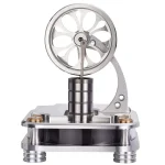 Modello di macchina di Tesla con rotore a ruota di Tesla in metallo, simbolo di innovazione scientifica e tecnologia. Perfetto come decorazione scientifica o oggetto da collezione.