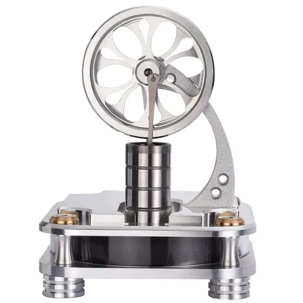 Modello di macchina di Tesla con rotore a ruota di Tesla in metallo, simbolo di innovazione scientifica e tecnologia. Perfetto come decorazione scientifica o oggetto da collezione.