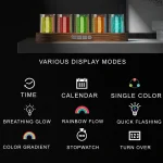 Display multicolore con modalità di illuminazione variabili.