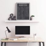 Poster decorativo con il codice Morse internazionale, perfetto per appassionati di scienza e tecnologia, ideale per arredare studi, uffici o ambienti educativi con stile e originalità.