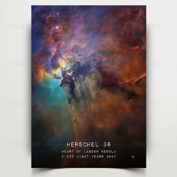 Nebula Herschel 36, formazione cosmica nello spazio profondo.