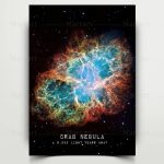 Immagine artistica della Nebulosa della Vescica di Carro, una spettacolare nube di gas e polveri nello spazio, perfetta come decorazione scientifica per appassionati di astronomia.