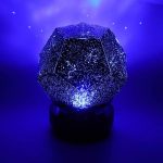 Palla stellare luminosa 3D con proiezione di costellazioni e stelle, ideale come decorazione scientifica e oggetto di arredamento originale.