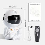Proiettore astronauta con design innovativo e funzionalità educative per bambini e appassionati di spazio.