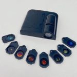 Set di lenti di proiezione astronomica con custodia, ideale per osservazioni e presentazioni scientifiche, perfetto per appassionati di astronomia e insegnanti.