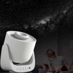 Vetrofania decorativa con immagine del cielo stellato, perfetta per ambienti scientifici o per appassionati di astronomia, creando un'atmosfera magica e ispiratrice.