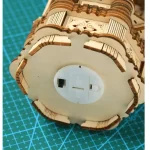 Modello 3D in legno del pianeta Terra, perfetto come decorazione scientifica e oggetto educativo, con dettagli realistici e finiture di alta qualità.