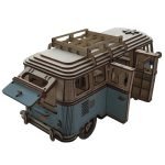 Veicolo in miniatura in stile vintage, realizzato con materiali di alta qualità, perfetto come decorazione scientifica o oggetto da collezione. Design dettagliato e realistico, ideale per appassionati.