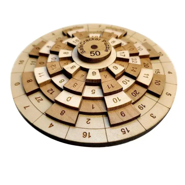 Punteggio di gioco in legno con numeri e segnalini, perfetto come decorazione scientifica o oggetto da collezione. Realizzato in materiali di alta qualità, ideale per appassionati di scienza e giochi.