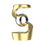Numero 2: Modello di atomo decorativo in metallo dorato e vetro, perfetto come oggetto scientifico e decorativo per appassionati di scienza e design.