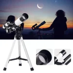 Telescopio astronomico con montatura stabile, ideale per osservazioni del cielo notturno, stelle e pianeti, perfetto per appassionati di astronomia e scienza.