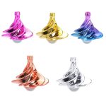 Bottiglie di profumo artistiche in vari colori, realizzate in vetro trasparente con design a spirale, ideali come decorazioni scientifiche o oggetti da collezione.