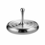 Pietra di focaia in acciaio inox, oggetto scientifico decorativo, ideale per esperimenti e collezioni. Design elegante e funzionale, perfetto per appassionati di scienza.