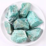 Set di cristalli di Amazonite autentici, pietre grezze di colore verde acqua, perfetti per decorazioni scientifiche e collezioni mineralogiche.