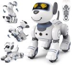 Robot educativo multifunzione con telecomando e modalità di movimento, ideale per l'apprendimento e il divertimento dei bambini, con funzioni di rotazione, avanzamento e interazione.