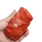 Pietra di ossido di ferro rossa, campione naturale di minerale, perfetta per decorazioni scientifiche e oggetti di studio.