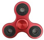 Fidget spinner scientifico rosso con tre bracci, ideale come oggetto decorativo e da collezione scientifica, perfetto per appassionati di scienza e gadget innovativi.