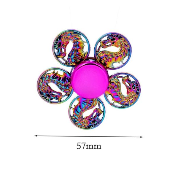 Decorazione colorata a forma di drago con dettagli iridescenti, ideale per appassionati di oggetti scientifici e decorazioni originali. Perfetta come regalo o elemento decorativo unico.