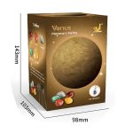 Venere - Miniera Planetaria con Gemme in Resina, decorazione scientifica educativa e decorativa, perfetta per appassionati di astronomia e collezionisti di oggetti scientifici.