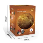 Oggetto decorativo di Mercurio, pianeta del sistema solare, in miniatura con dettagli realistici. Perfetto come decorazione scientifica o regalo educativo.