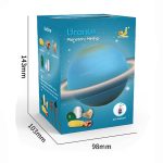 Modello di pianeta Uranus in scatola con dettagli e accessori scientifici, perfetto come decorazione educativa e oggetto da collezione.