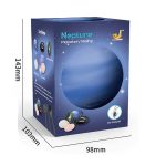 Pendente decorativo a forma di pianeta Neptune, con pietre colorate e dettagli scientifici, ideale come oggetto decorativo e educativo.