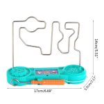 Strumento di gioco scientifico con fili metallici modellabili e base colorata.