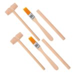 Set di strumenti per modellismo scientifico, include martelli di legno e pennelli per dettagli e decorazioni. Ideali per hobby e progetti educativi.