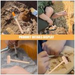 Mini martello scientifico in legno per esperimenti e attività educative.