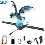 Modello di drago 3D con effetti luminosi, controllabile via Wi-Fi, perfetto come decorazione scientifica o oggetto da collezione, con accessori inclusi.