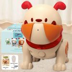 Robot animale giocattolo interattivo con design carino, perfetto per bambini, con funzioni di controllo remoto e luci, ideale come decorazione scientifica e oggetto di gioco educativo.